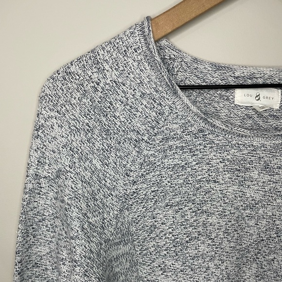 Lou & Grey Marled oversized knit pullover sweater XS - Picture 2 of 8